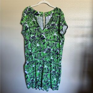 HIHO romper from Tortola - Size XL - Monstera Leaf Pattern